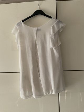 Maglietta bianca con pizzo