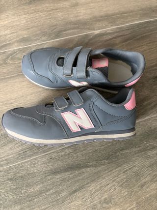Zapatillas New Balance niña gris y rosa