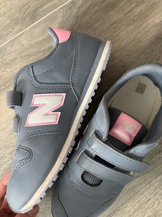 Zapatillas New Balance niña gris y rosa