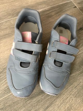 Zapatillas New Balance niña gris y rosa