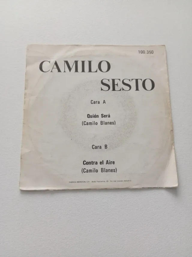 Vinilo Camilo Sesto - Quien Sera