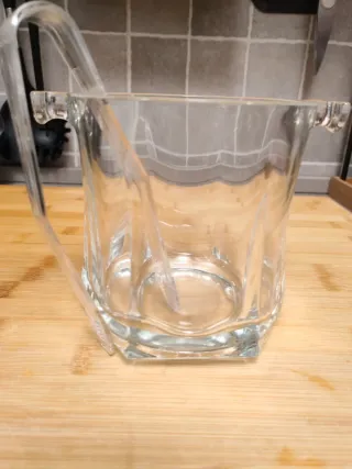 Secchiello Ghiaccio Vetro con Pinza