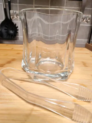 Secchiello Ghiaccio Vetro con Pinza