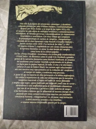 Sanguinarius: 13 historias de vampiros (Gótica)...