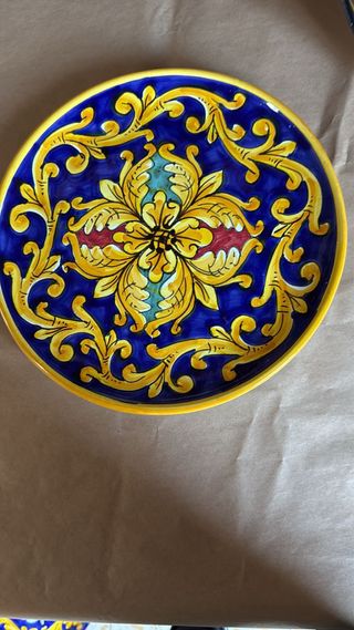 Ceramica Caltagirone Piatto Decorato