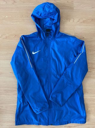 Cortavientos Nike Azul con Capucha