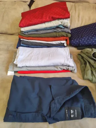Ropa Hombre XXL Azul y Rojo