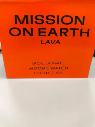 Reloj Swatch Lava Negro Naranja