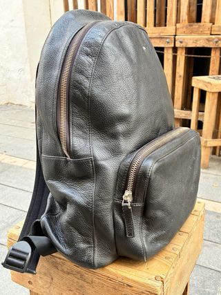 Mochila Montblanc Negra Piel