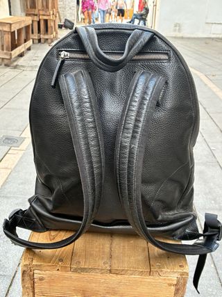 Mochila Montblanc Negra Piel
