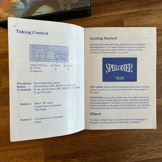 Spellcaster Sega Master System Pal