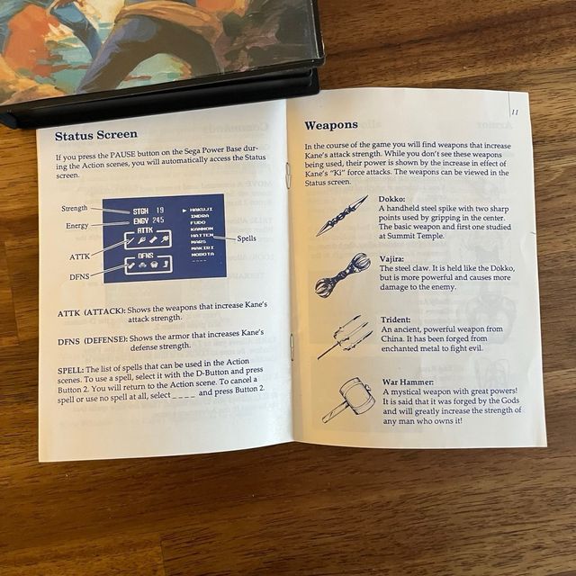 Spellcaster Sega Master System Pal