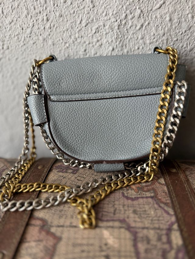 Bolso LATOUCHE azul y dorado