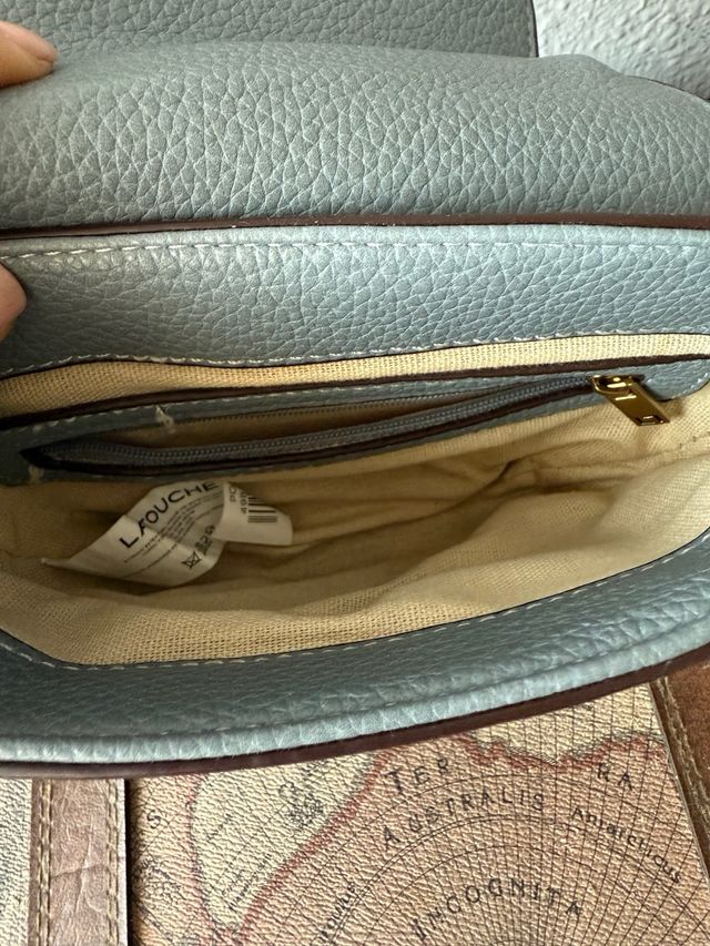 Bolso LATOUCHE azul y dorado