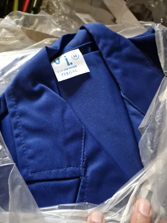 Bata de trabajo azul Vesin, S.A.