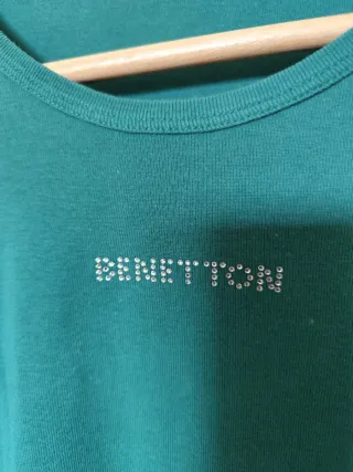 Camiseta Benetton manga larga mujer talla S
