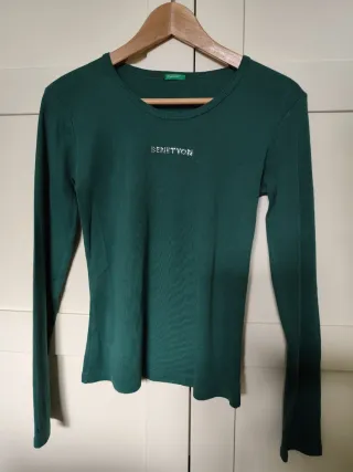 Camiseta Benetton manga larga mujer talla S
