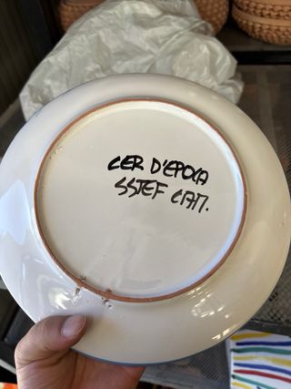 Piatto Ceramica Caltagirone Decorato