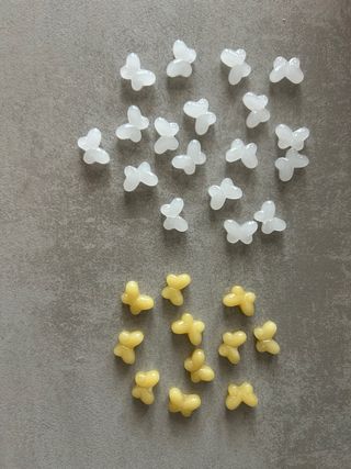 Cuentas de cristal mariposa