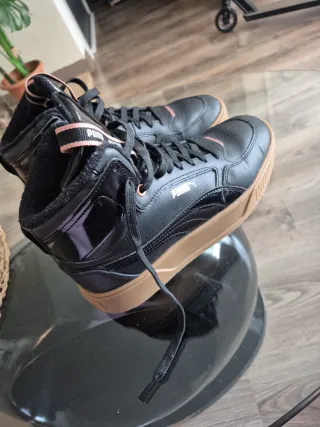 Zapatos Puma Mujer Talla 39 Negros y Rosas