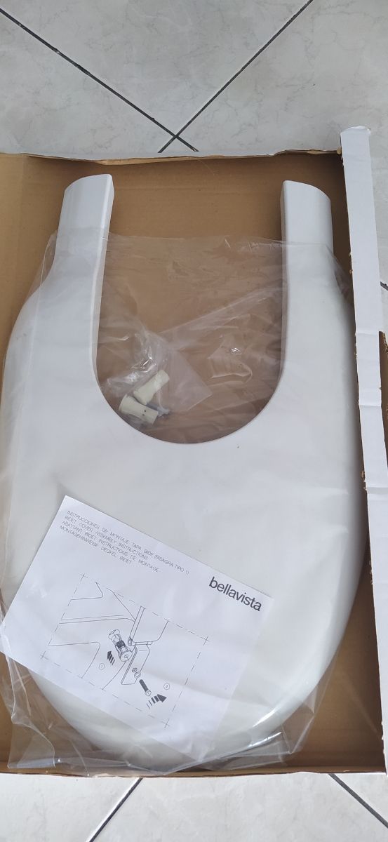 Tapa de bidé blanca