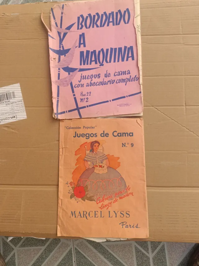 Antiguos catálogos de bordado