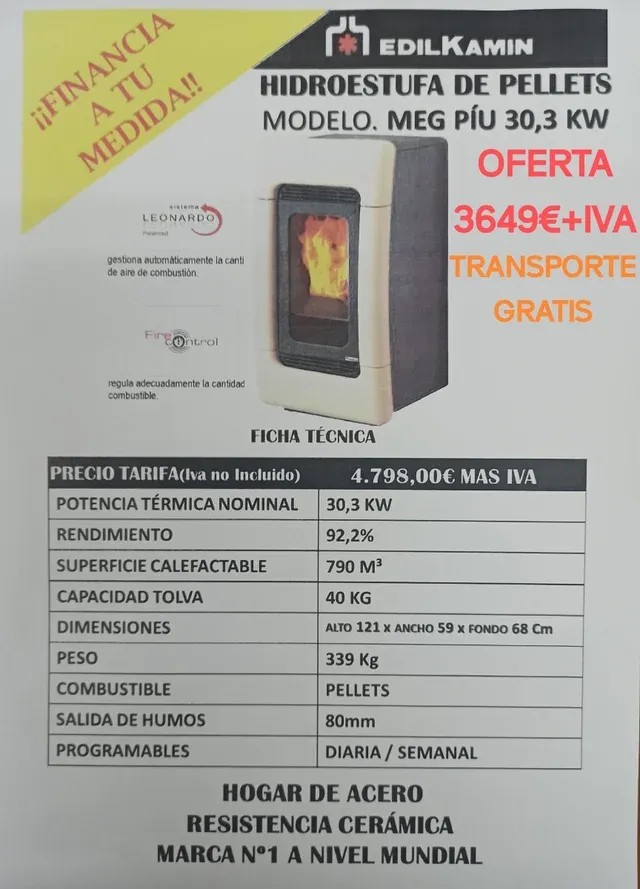 Oferta hidro estufas de pellets