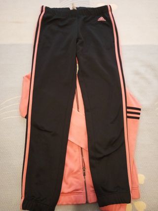 Chándal Adidas Negro y Rosa