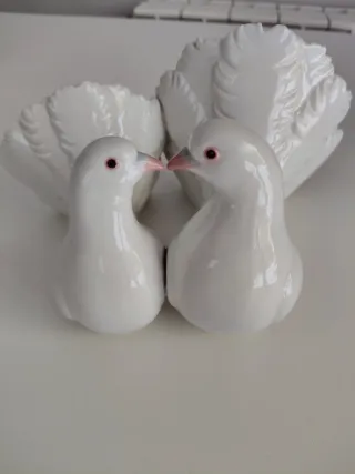 Figuras de Palomas Lladro Porcelana