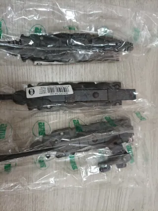 3 pasadores de Sobreponer Negro Acero 250 x 35 mm