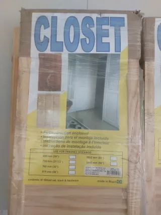 Puertas de armario de madera