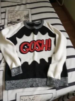 Jersey GOSH! negro y blanco