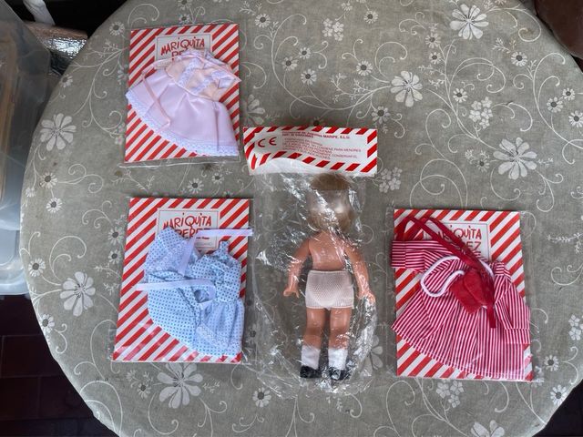 Mariquita Pérez 20 cm con 3 conjuntos