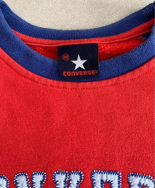 Sudadera Converse Retro Roja y Azul