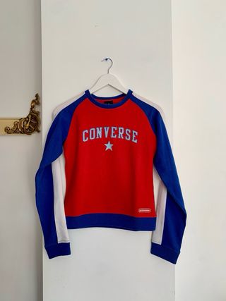Sudadera Converse Retro Roja y Azul