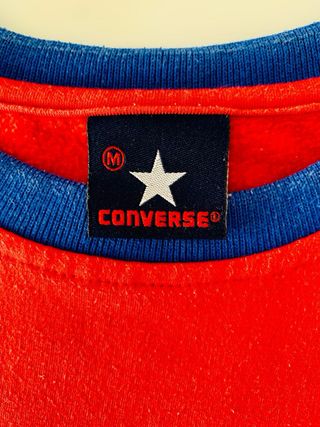 Sudadera Converse Retro Roja y Azul
