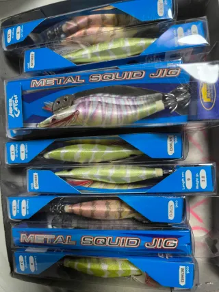 10 Poteras Metal Squid Jig