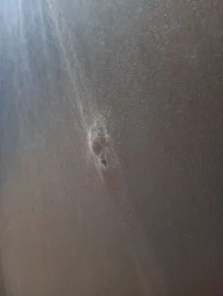 Cabecero de cama de polipiel blanco