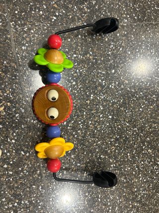 Hamaca Bebé BabyBjörn Marrón juguete y funda azul