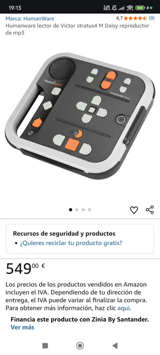 Humanware VictorReader Stratus