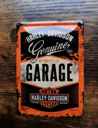 Lotto di 3 piatti decorativi Harley-Davidson