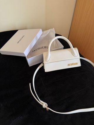 Bolso el Chiquito Largo Blanco caviar