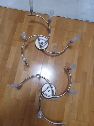 2 lámparas de techo
