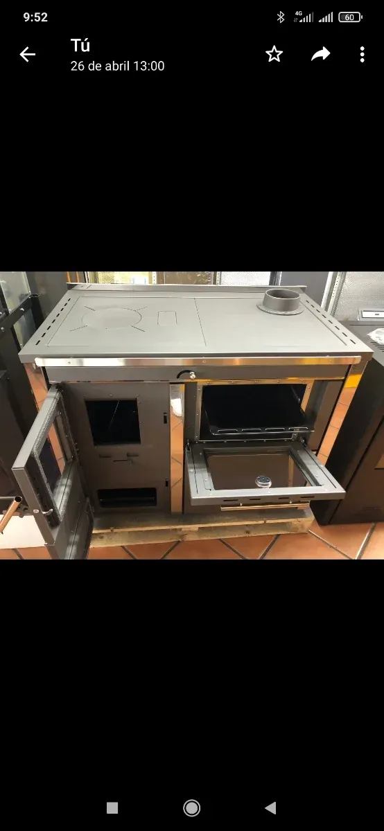hidro cocina leña 34 kW