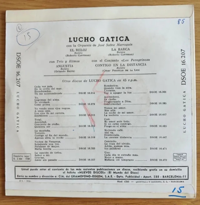 2 Singles Lucho Gatica y José Guardiola