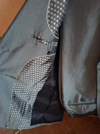 Traje de chaqueta gris