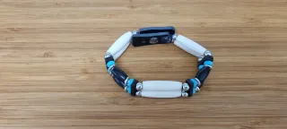 Pulsera estilo nativo americano piel y abalorios