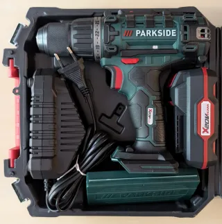 Taladro Atornillador Parkside Batería con Cargador