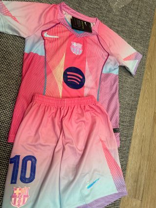 Camiseta Fútbol Niño Rosa Barcelona 