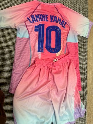 Camiseta Fútbol Niño Rosa Barcelona 